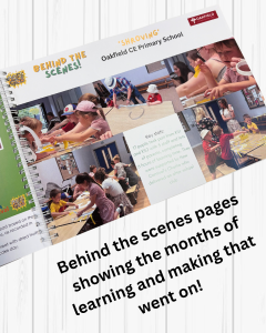 an inside page from the 2025 photo book