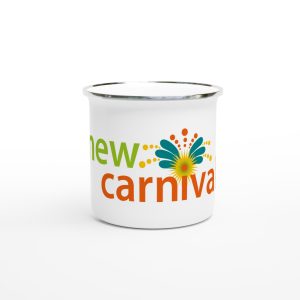 New Carnival White 12oz Enamel Mug